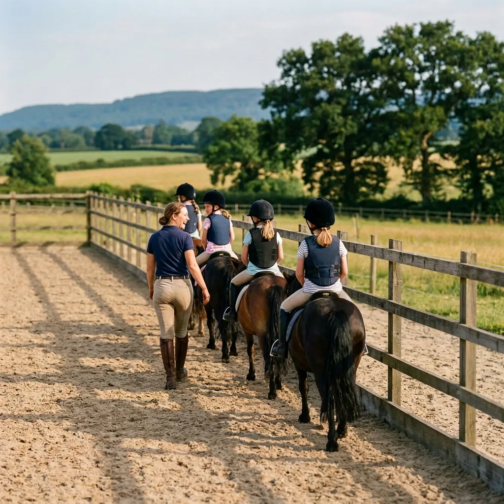 Cours de poney à Vindry-sur-Turdine, Rhône